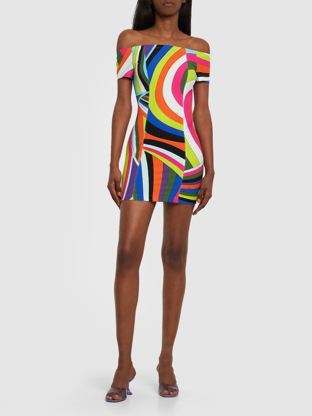 PUCCI Iride Printed Tech Cady Mini Dress